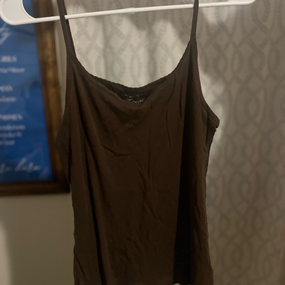 Faded Glory Brown Fitted Camisole Top